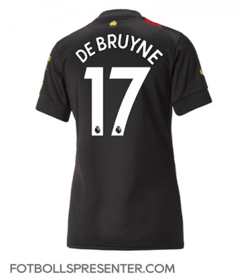 Manchester City Kevin De Bruyne #17 Borta Matchtröja Dam 2022-23 Kortärmad